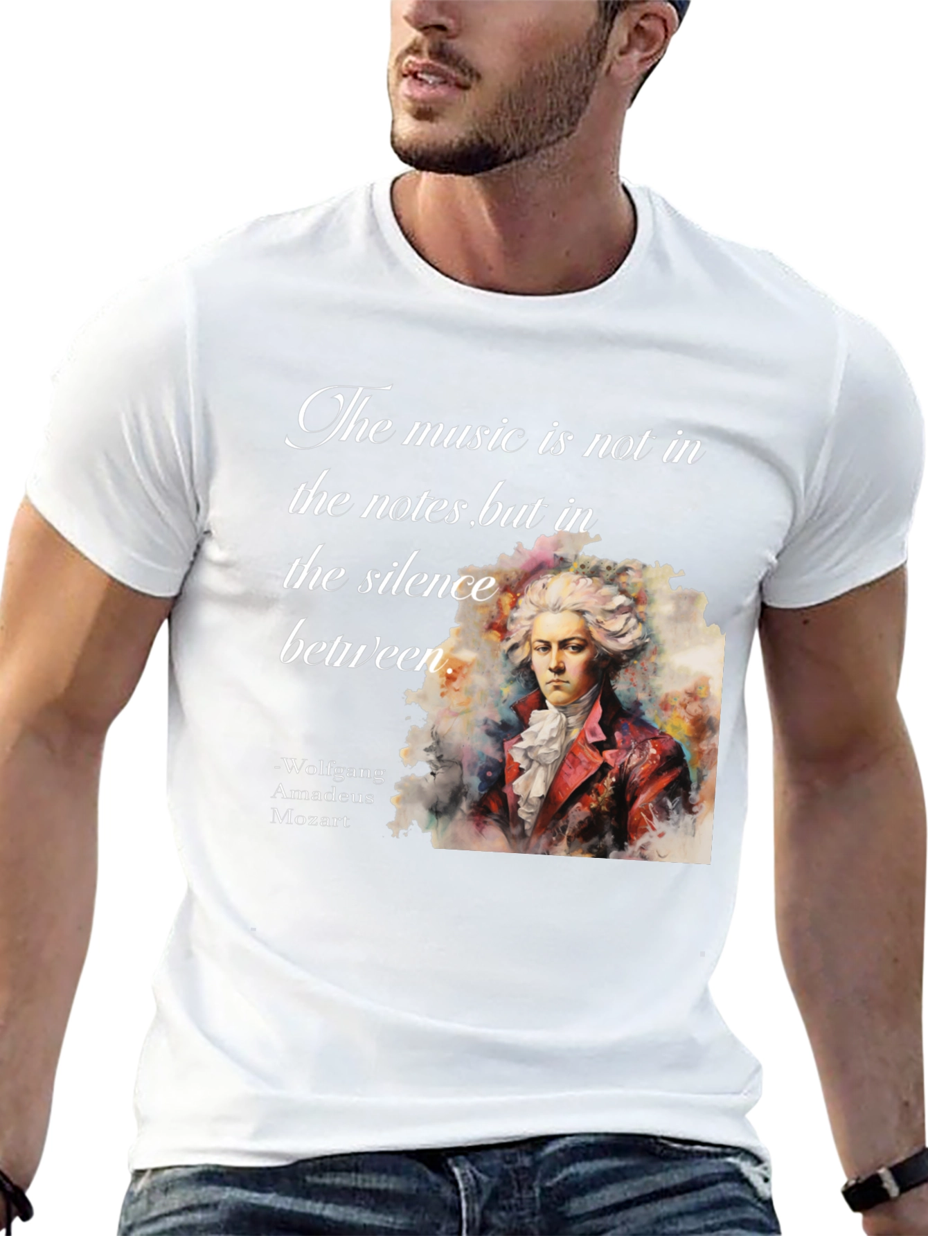 Mozart T-Shirt: Music in Silence Tee