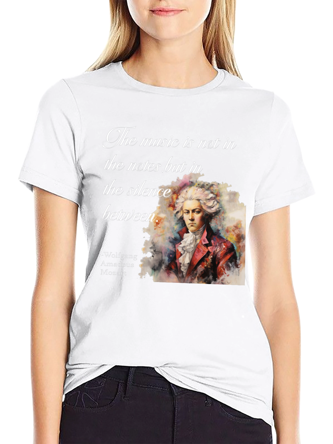 Mozart T-Shirt: Music in Silence Tee