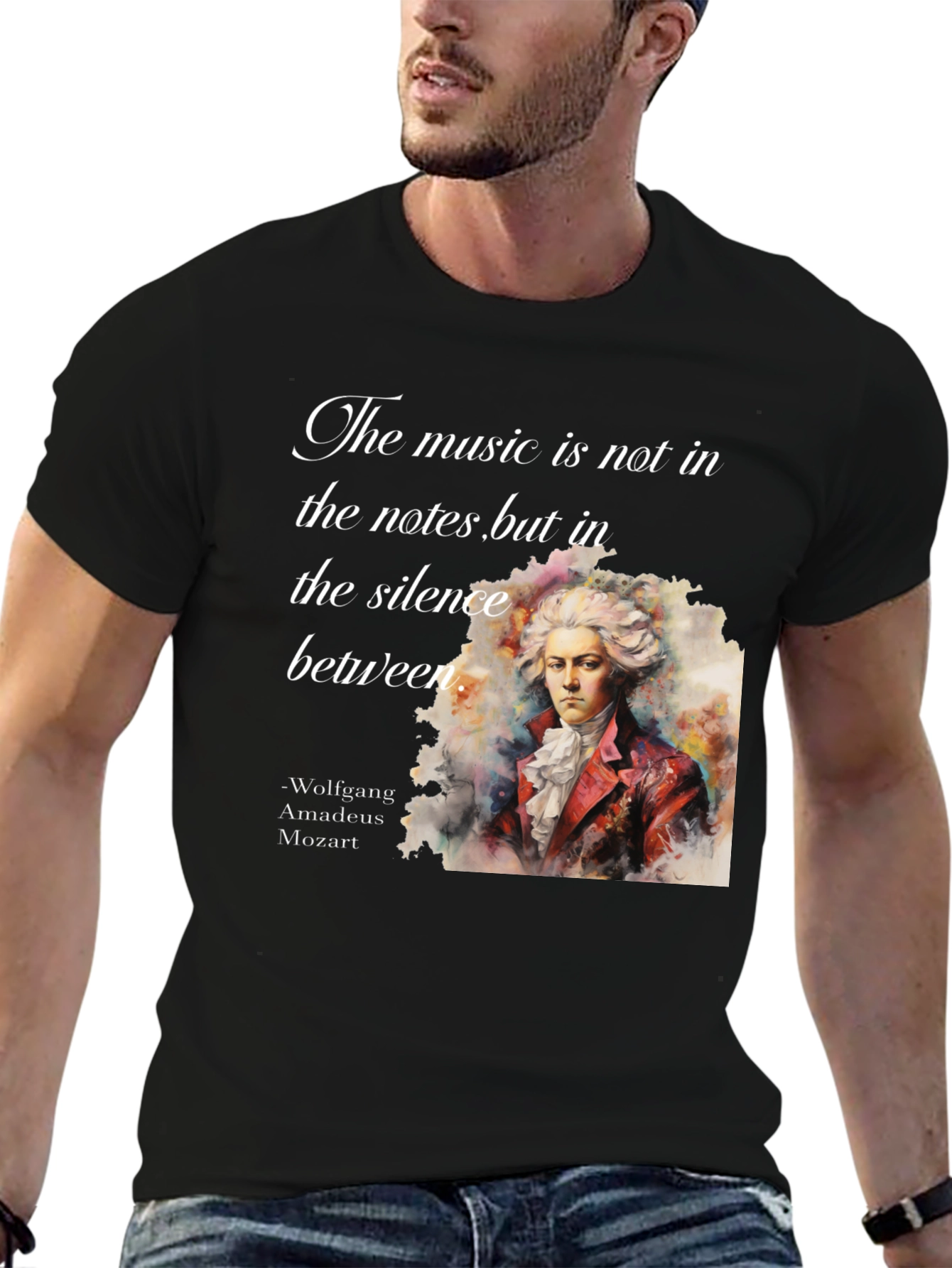 Mozart T-Shirt: Music in Silence Tee