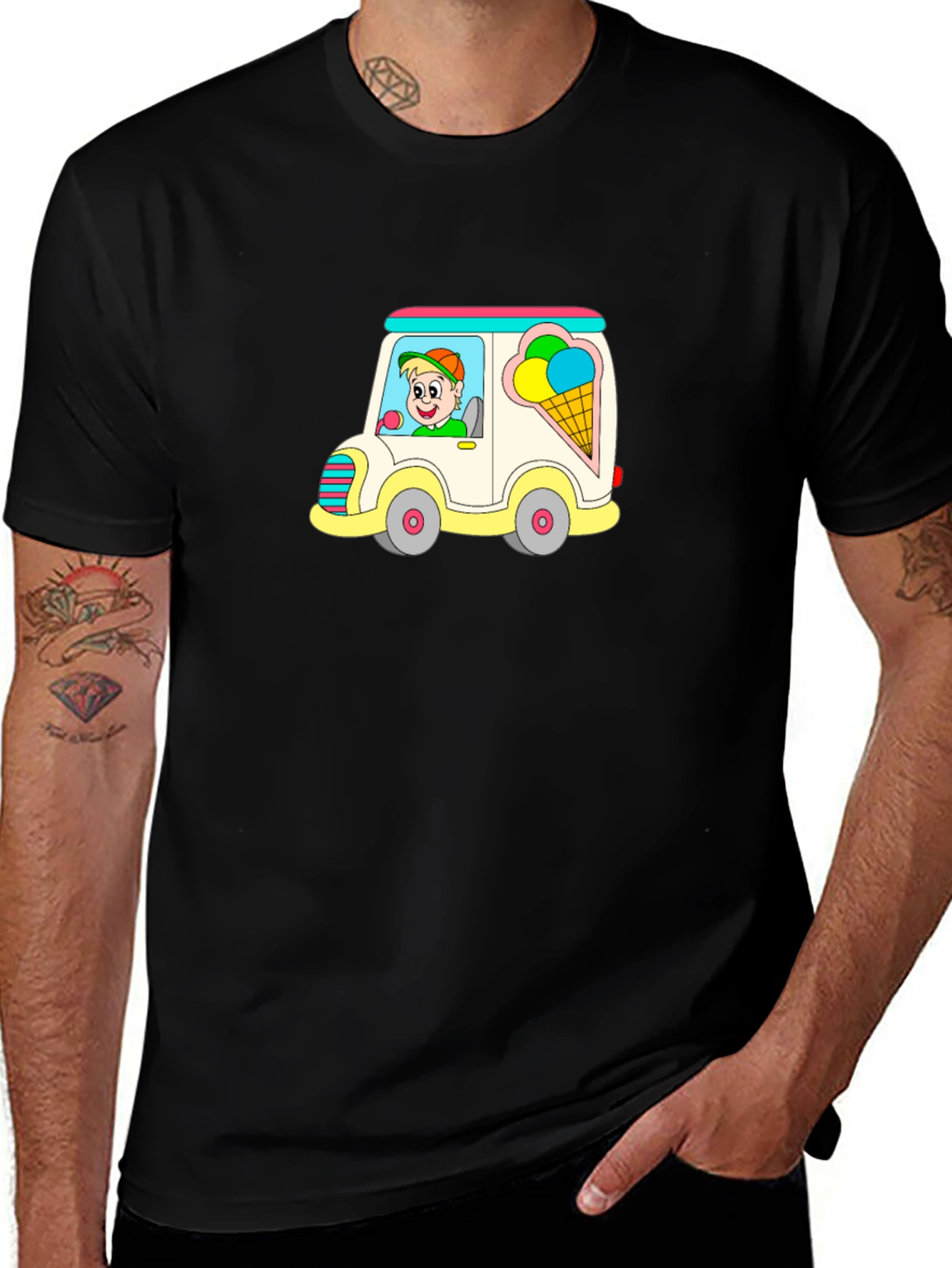 Ice Cream Truck Graphic T-Shirt