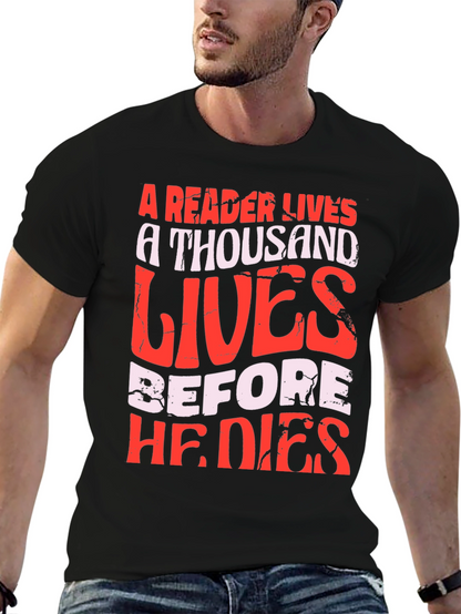 A Reader Lives T-Shirt - Book Lover Tee