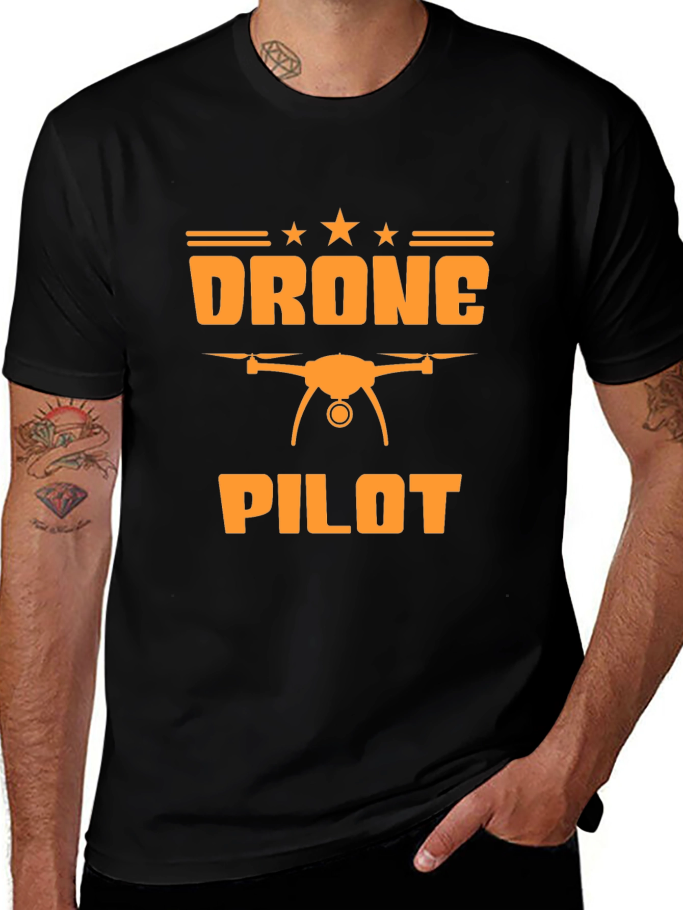 Drone Pilot Graphic Tee - Black T-Shirt