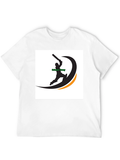Cricket Crazy Graphic Black T-Shirt