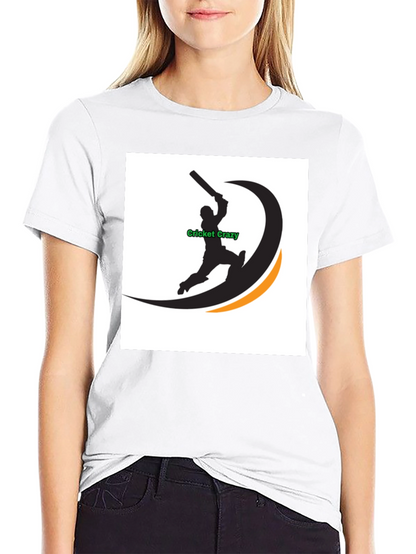 Cricket Crazy Graphic Black T-Shirt