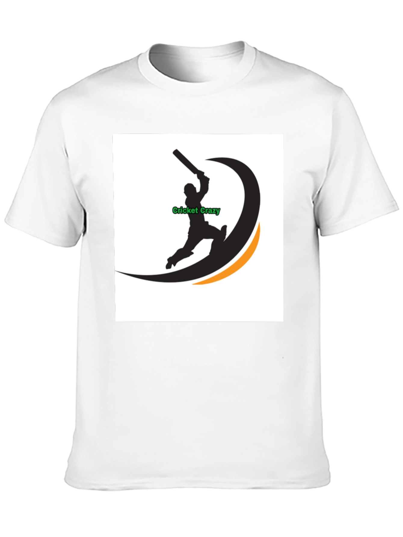 Cricket Crazy Graphic Black T-Shirt