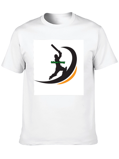 Cricket Crazy Graphic Black T-Shirt
