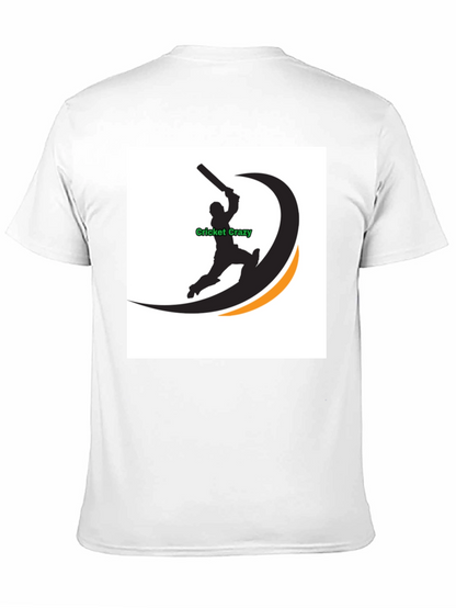 Cricket Crazy Graphic Black T-Shirt