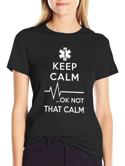 Keep Calm EMT T-Shirt Funny Paramedic Medical Tee
