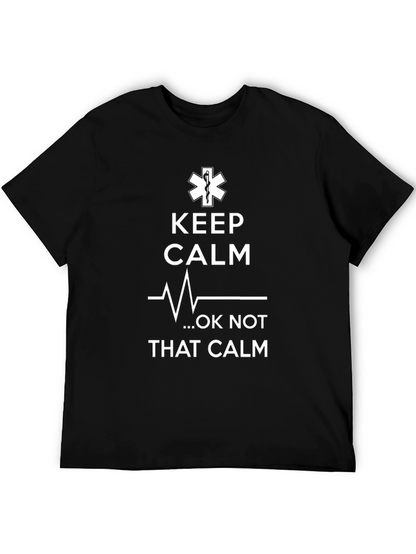 Keep Calm EMT T-Shirt Funny Paramedic Medical Tee