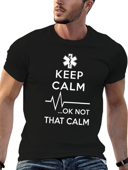 Keep Calm EMT T-Shirt Funny Paramedic Medical Tee