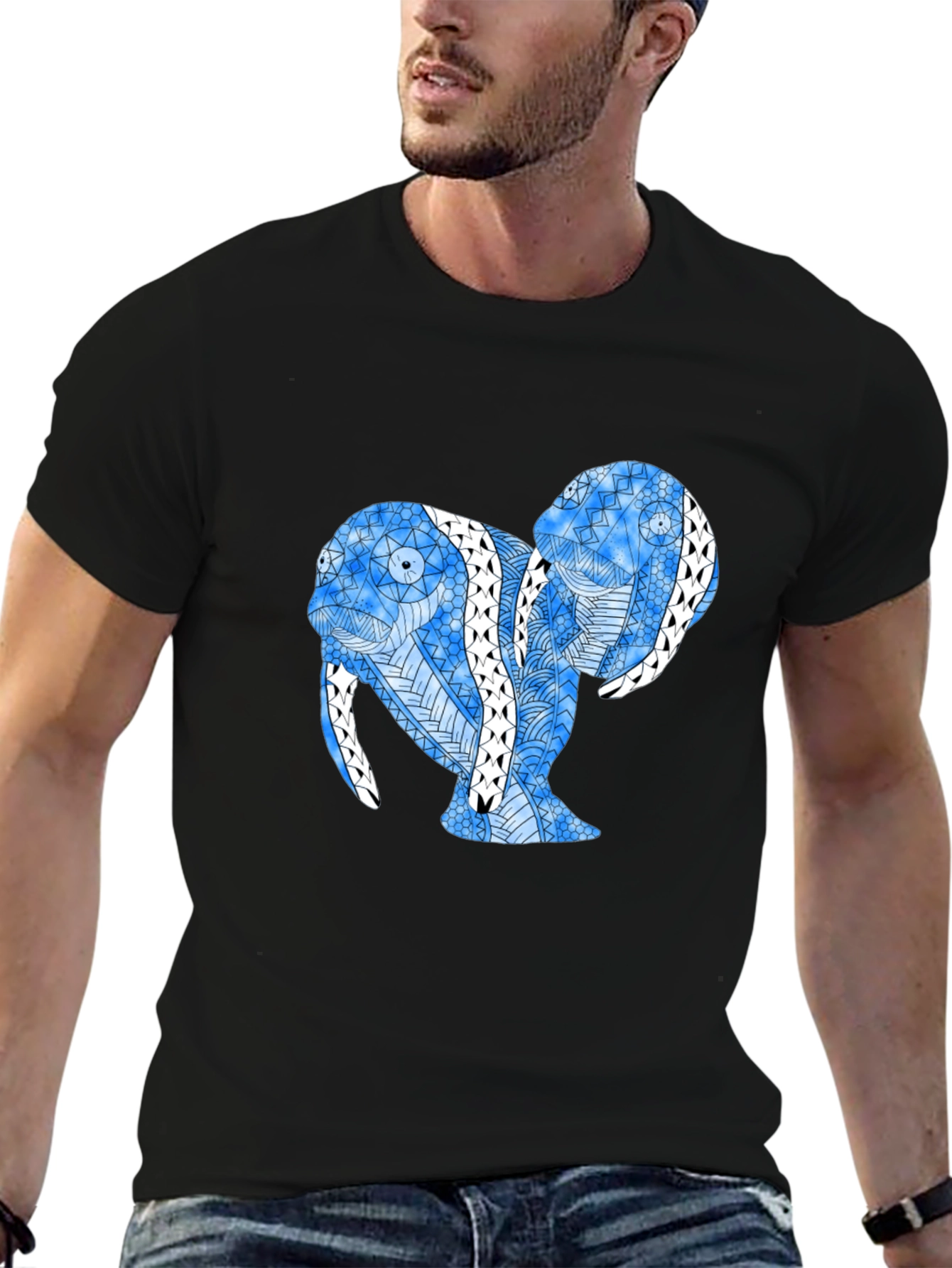 Abstract Walrus Graphic Tee
