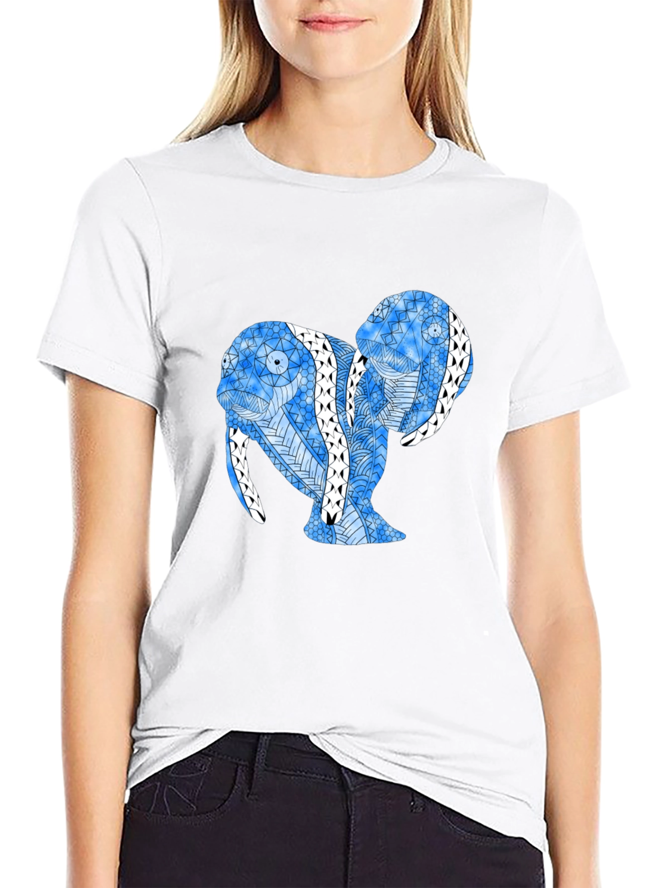 Abstract Walrus Graphic Tee