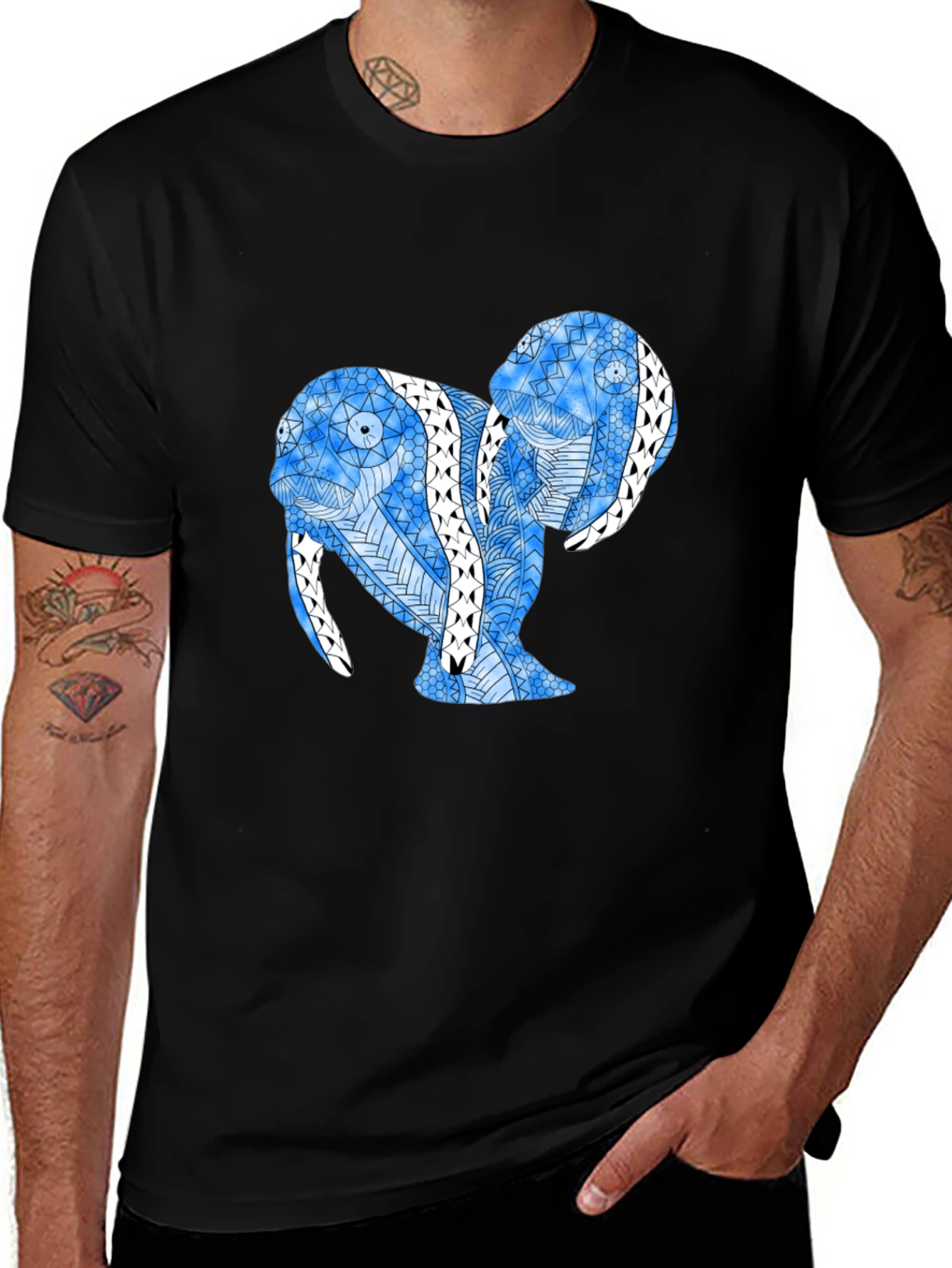 Abstract Walrus Graphic Tee
