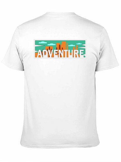 Adventure Graphic Print Black T-Shirt