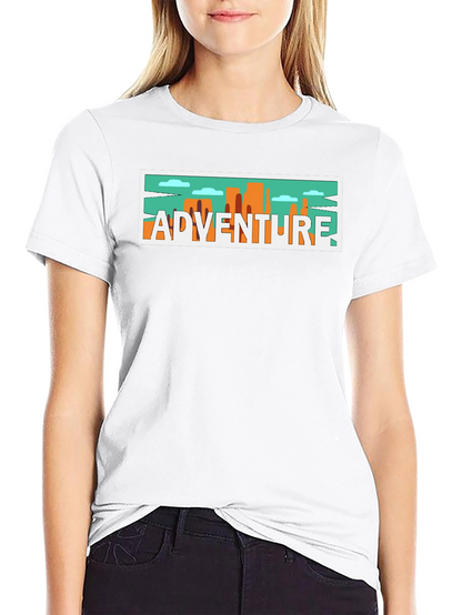 Adventure Graphic Print Black T-Shirt