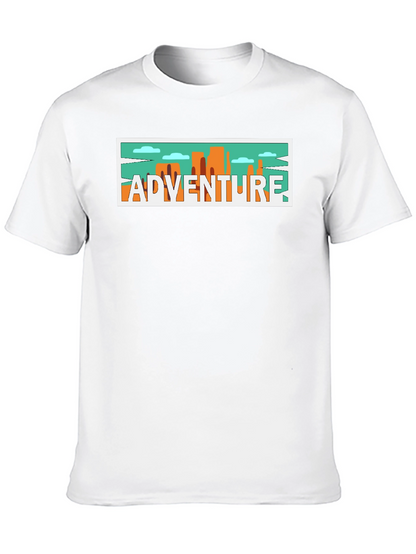 Adventure Graphic Print Black T-Shirt