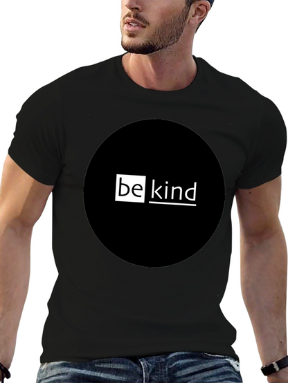 Be Kind Graphic T-Shirt - Black Crew Neck Tee