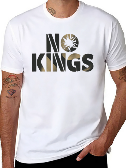 No Kings Graphic T-Shirt - Stylish Black Tee