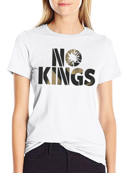 No Kings Graphic T-Shirt - Stylish Black Tee