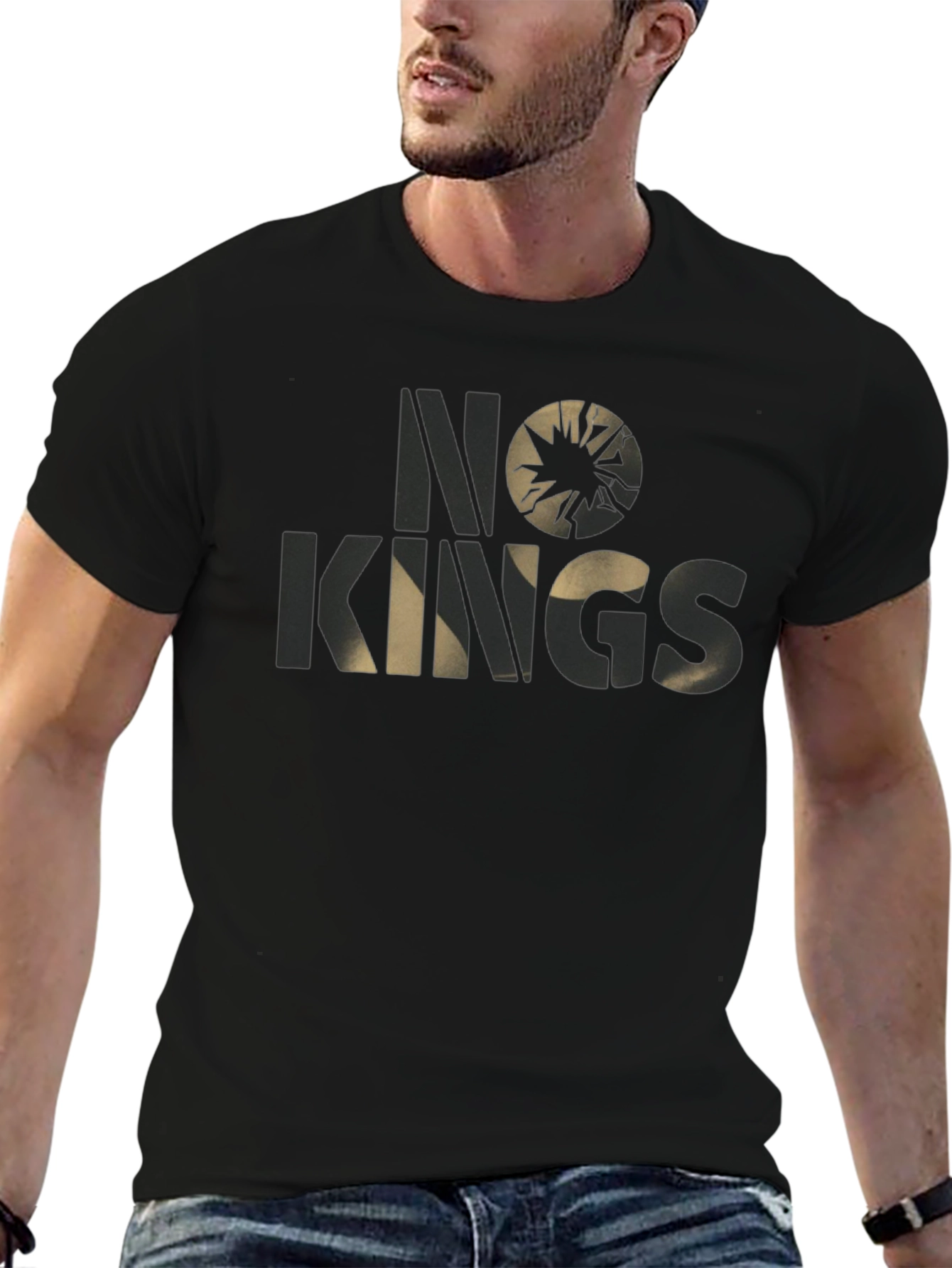 No Kings Graphic T-Shirt - Stylish Black Tee