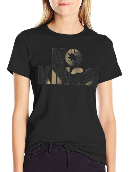 No Kings Graphic T-Shirt - Stylish Black Tee