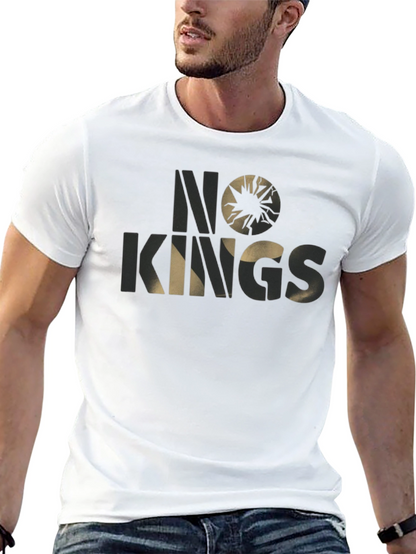 No Kings Graphic T-Shirt - Stylish Black Tee
