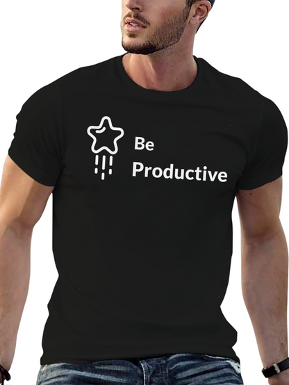 Be Productive Graphic Tee - Black Unisex T-Shirt