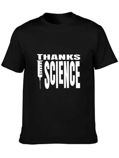 Thanks Science Graphic T-Shirt - Black