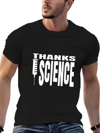 Thanks Science Graphic T-Shirt - Black
