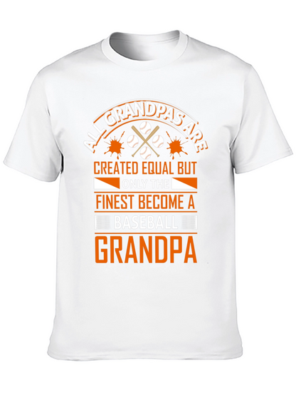 Baseball Grandpa T-Shirt - All Grandpas Created Equal