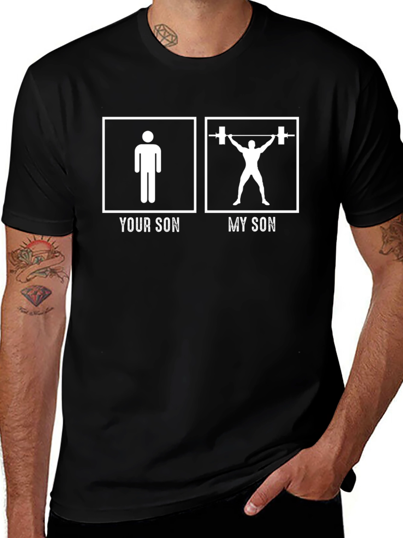 Your Son vs. My Son Weightlifting T-Shirt