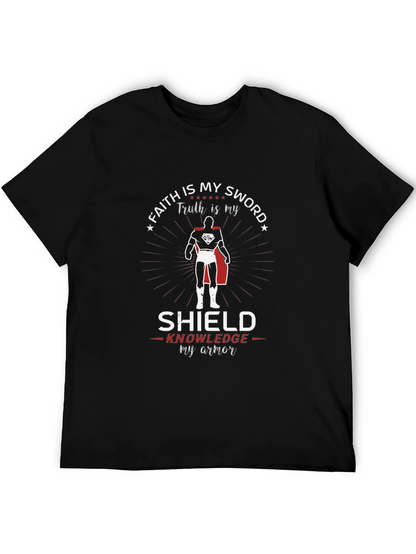 Faith Sword Shield Knowledge Armor Superman T-Shirt
