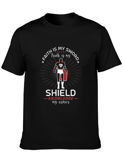 Faith Sword Shield Knowledge Armor Superman T-Shirt