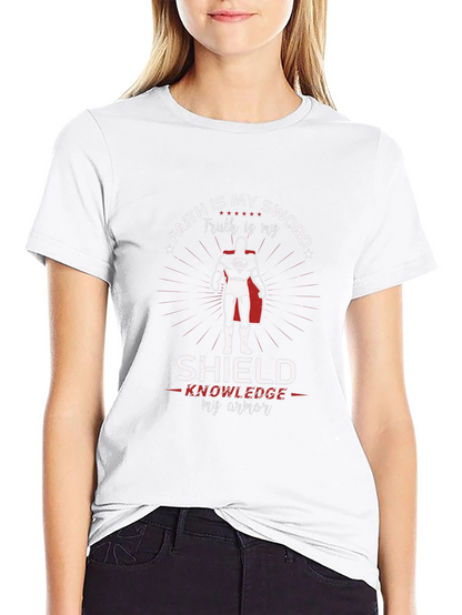 Faith Sword Shield Knowledge Armor Superman T-Shirt