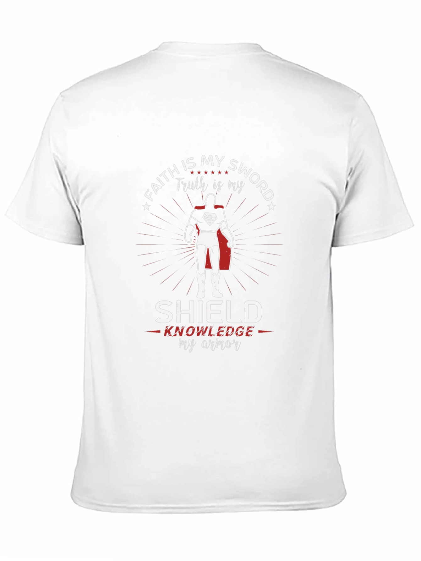 Faith Sword Shield Knowledge Armor Superman T-Shirt