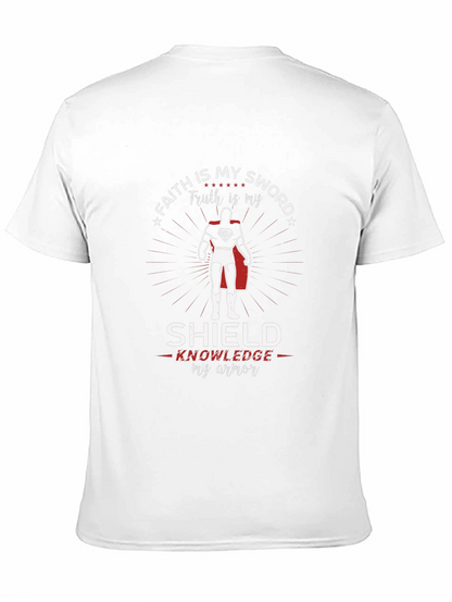 Faith Sword Shield Knowledge Armor Superman T-Shirt