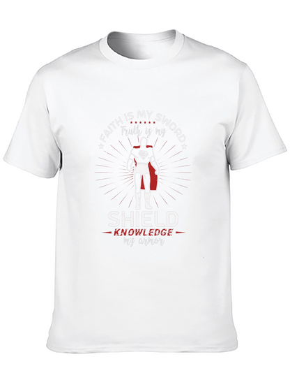 Faith Sword Shield Knowledge Armor Superman T-Shirt