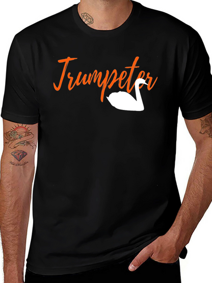 Trumpeter Swan Graphic Tee - Black Unisex T-Shirt