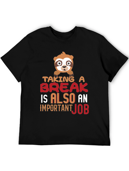 Taking a Break Sloth Graphic T-Shirt