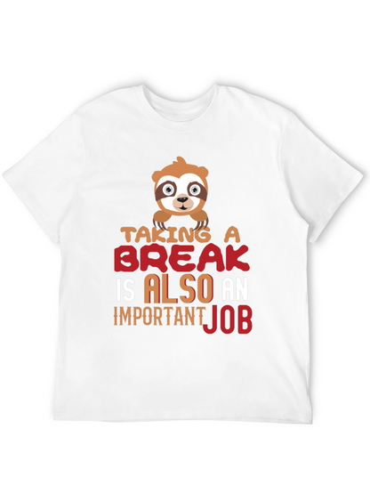 Taking a Break Sloth Graphic T-Shirt