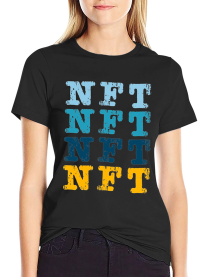 NFT Distressed Graphic Tee - Crypto Art