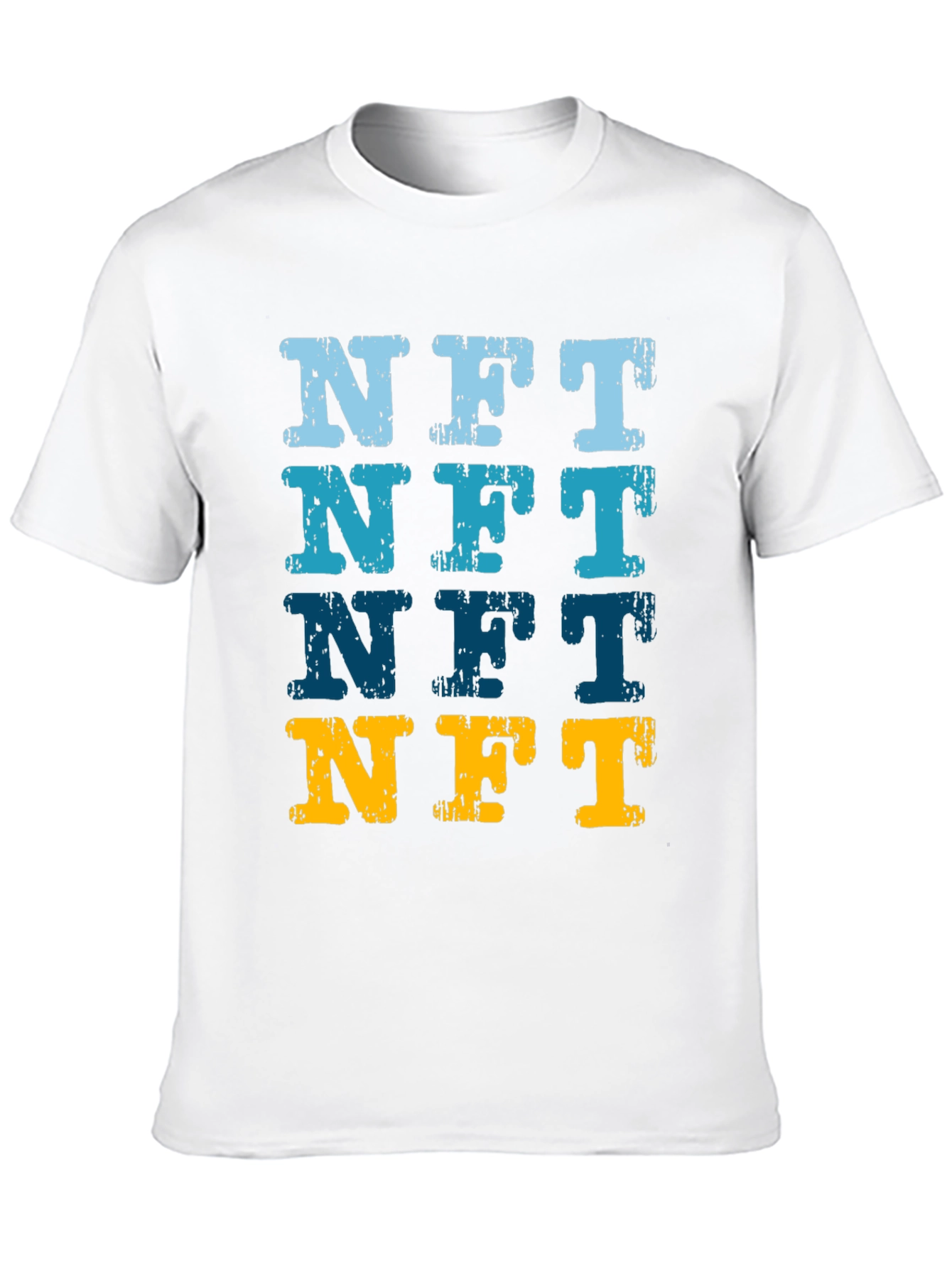 NFT Distressed Graphic Tee - Crypto Art