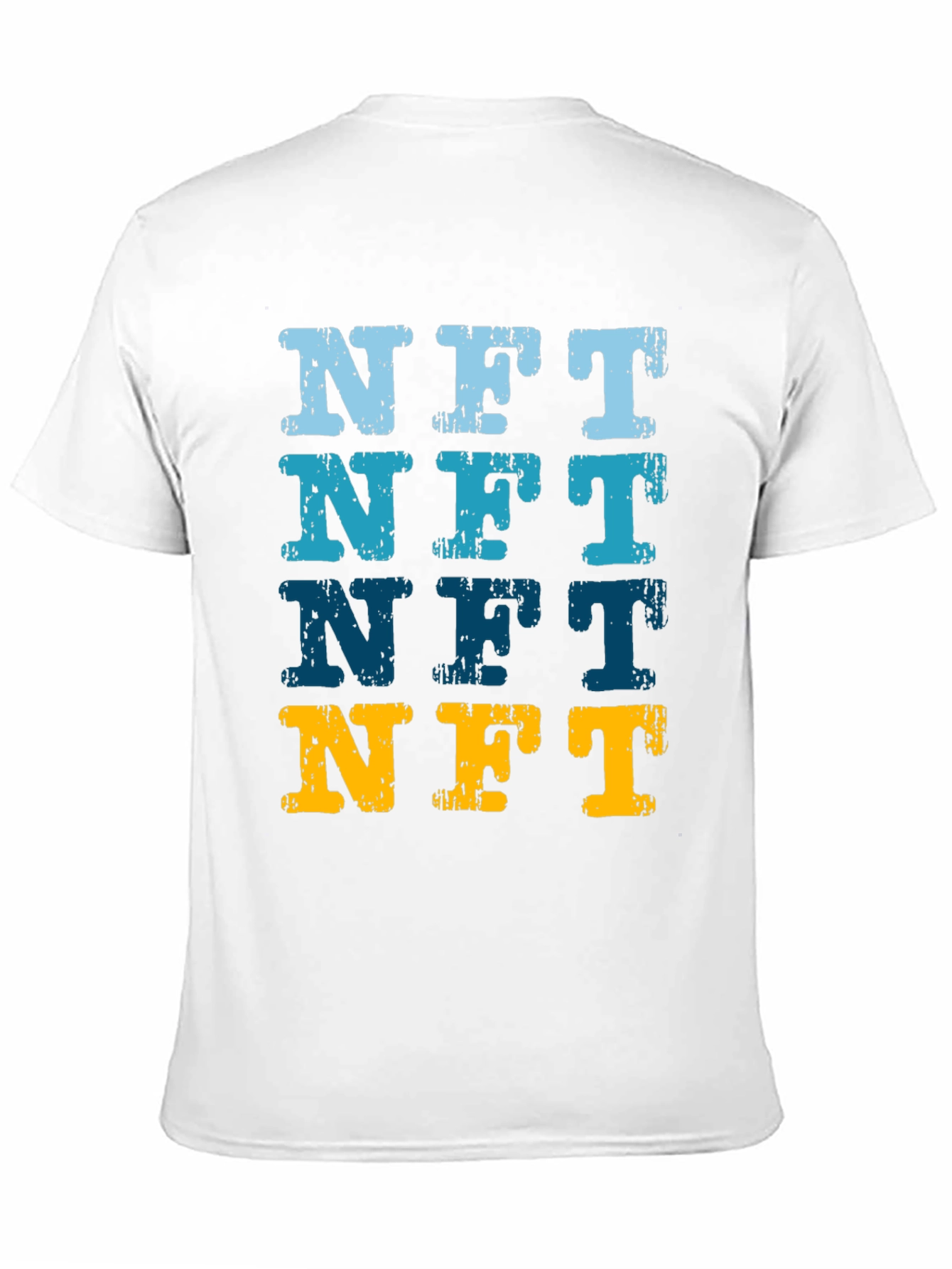 NFT Distressed Graphic Tee - Crypto Art