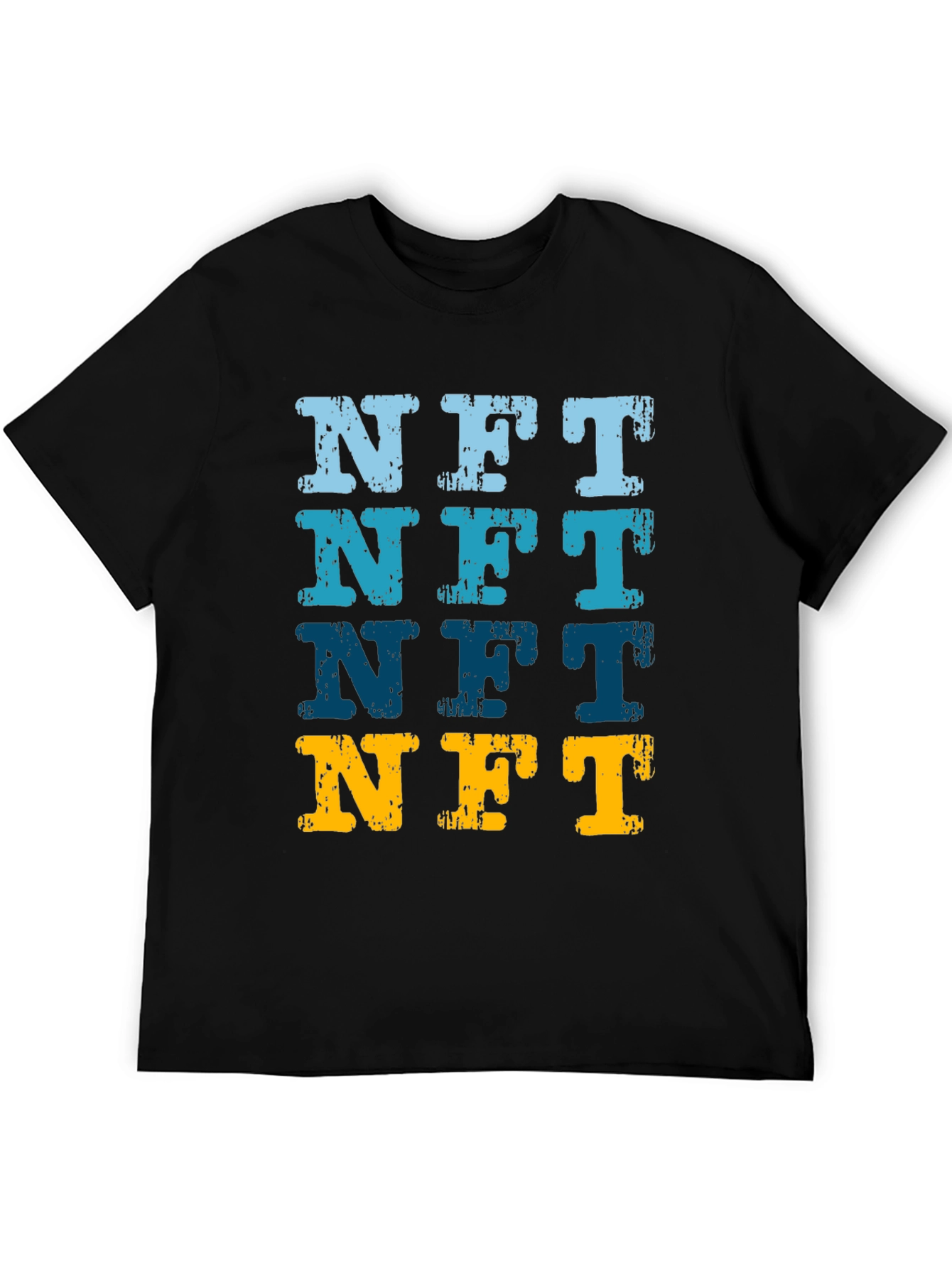 NFT Distressed Graphic Tee - Crypto Art