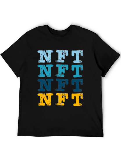 NFT Distressed Graphic Tee - Crypto Art