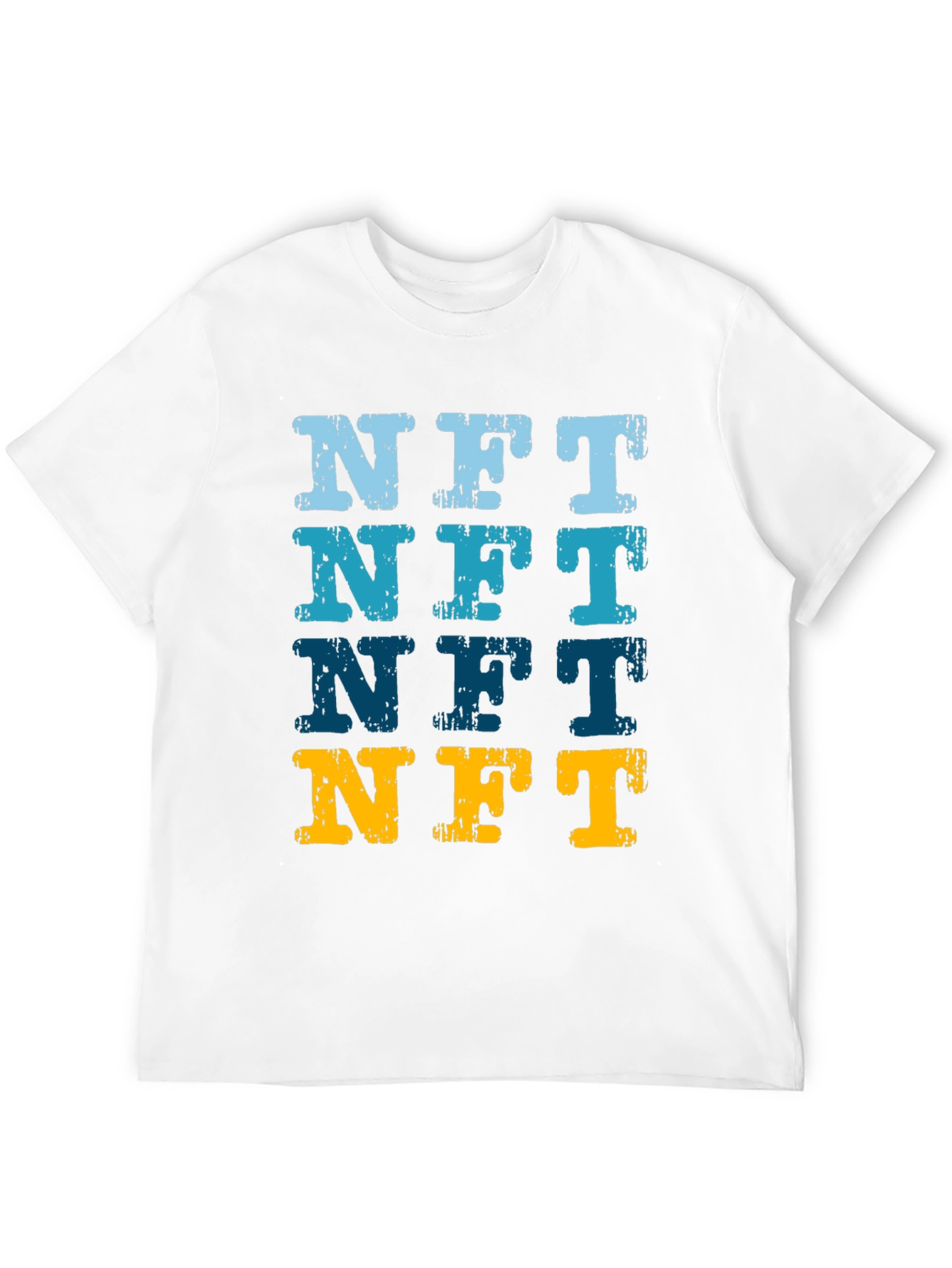 NFT Distressed Graphic Tee - Crypto Art