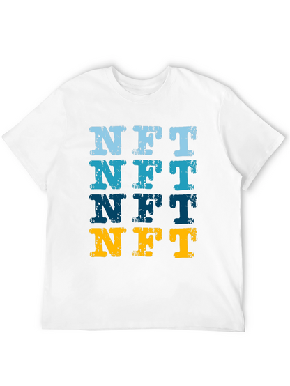 NFT Distressed Graphic Tee - Crypto Art