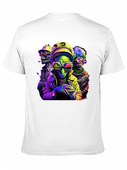 Colorful Alien Crew T-Shirt