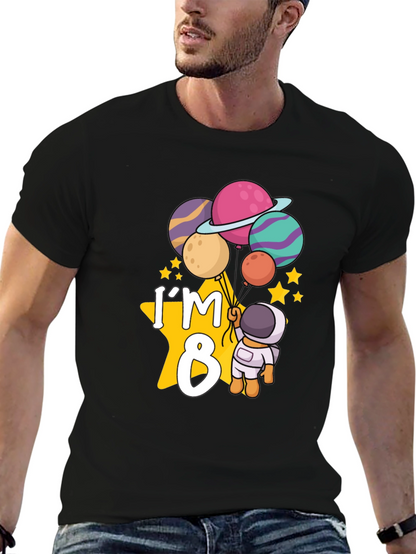 Im 8 Birthday Astronaut T-Shirt