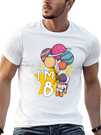 Im 8 Birthday Astronaut T-Shirt